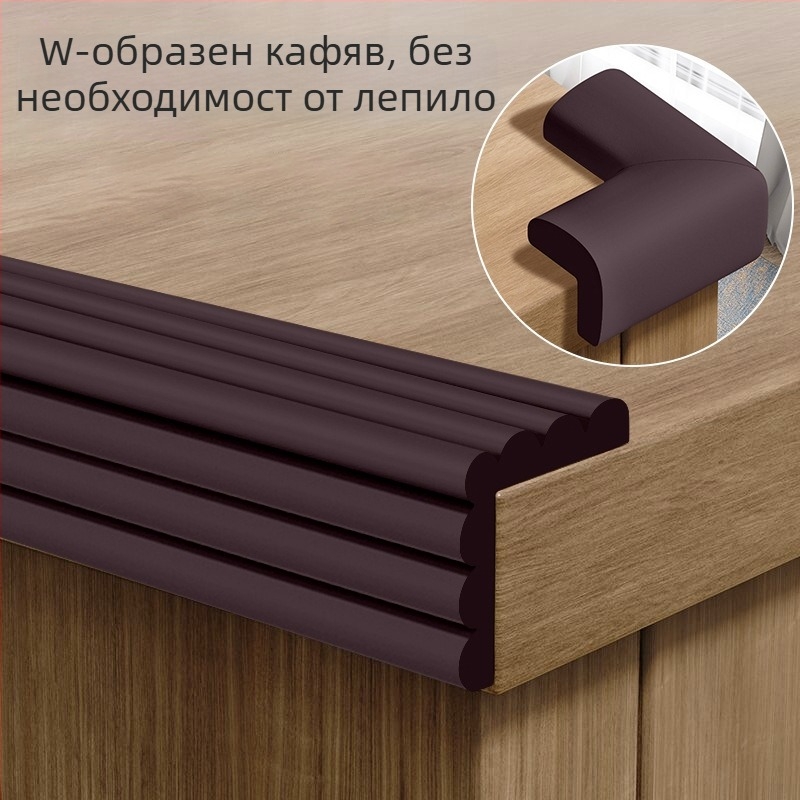 Бебешки ъглов протектор – против удар, без токсични вещества, екологично чист, мек обвит дизайн, защита на ръба на масата