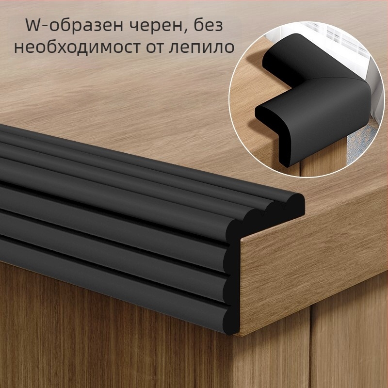 Бебешки ъглов протектор – против удар, без токсични вещества, екологично чист, мек обвит дизайн, защита на ръба на масата