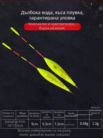 Риболовен риг от нейлонова нишка с двойни куки, плаващ риг, готов за употреба, основна линия