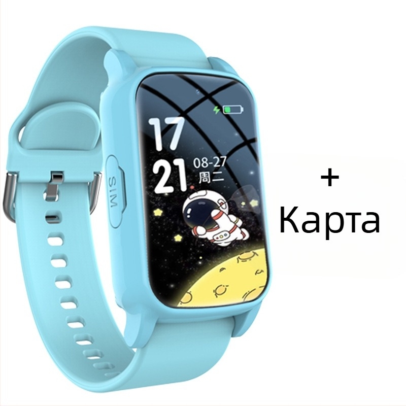 Детски 5G смарт часовник телефон с GPS, водоустойчив, слот за SIM карта, 2 MP камера