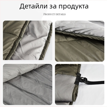 Хамак с повърхност от 20D ripstop найлон, за къмпинг на открито, 200 кг товароподемност, тегло 1032 г