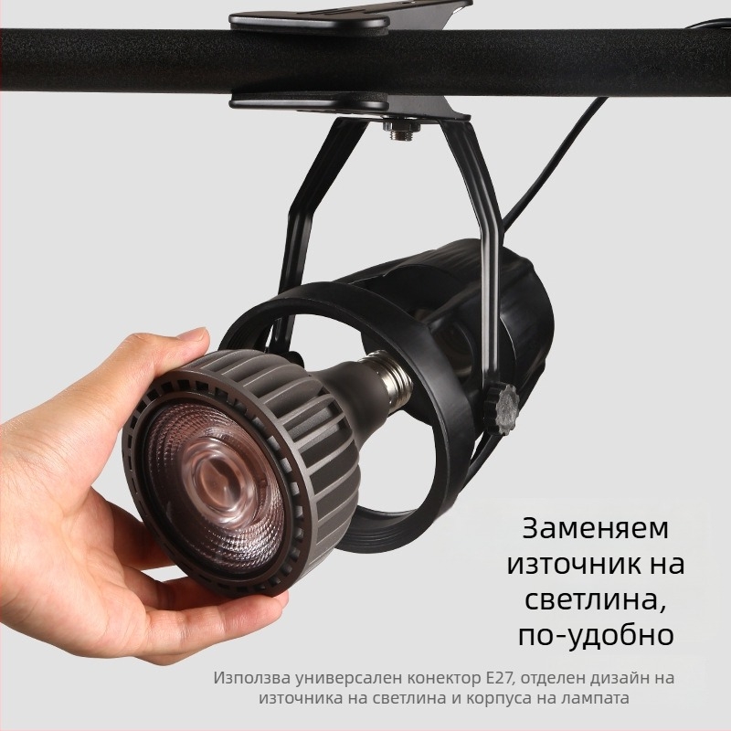 LED клип светлина за дисплей табло – алуминиев корпус, 220V, CRI ≥90, бутонен превключвател, ръчно управление