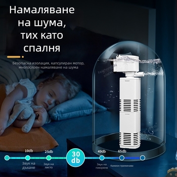 Аквариумна потопяема филтър-помпа с вградена филтрация и кислородиране, 3-в-1 циркулационна система, пластмаса, 200 g, Water Pet Family