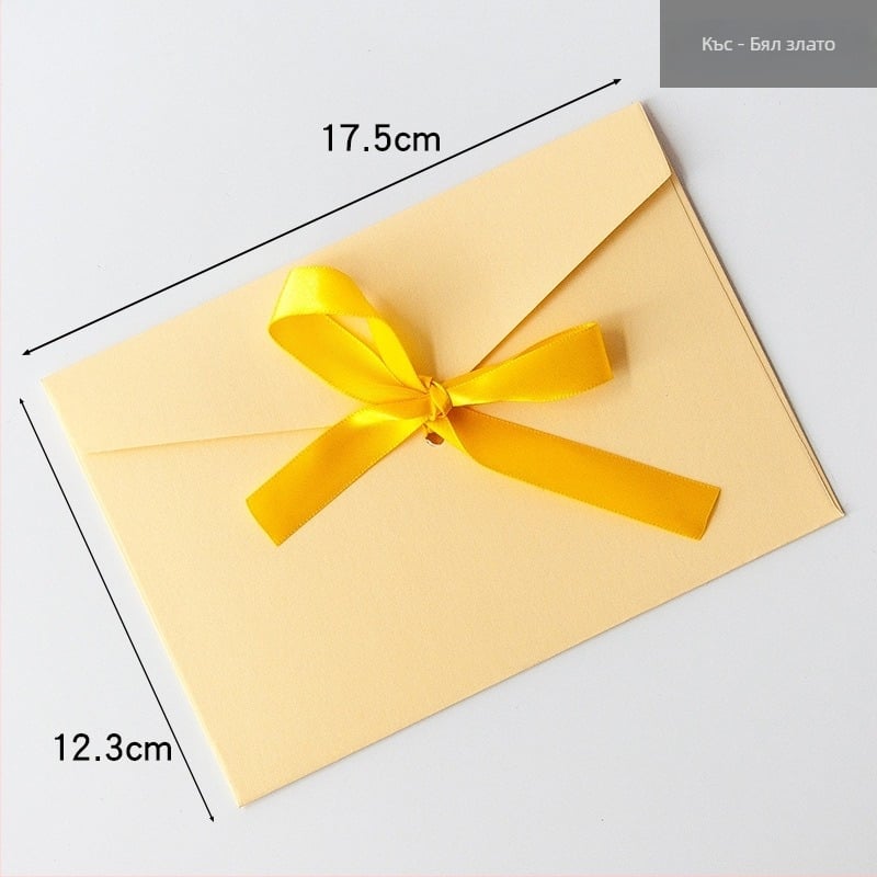 Западно-стилен ретро плик с лента за бизнес покани (Модел: 003, Стил: плик, Материал: Друго, Внос: Не)