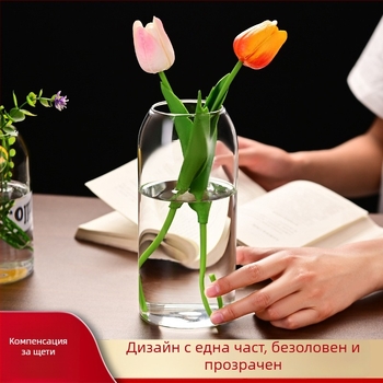 Ваза с плоско гърло от високо боросиликатно стъкло (Марка: Other; Опаковка: картон)