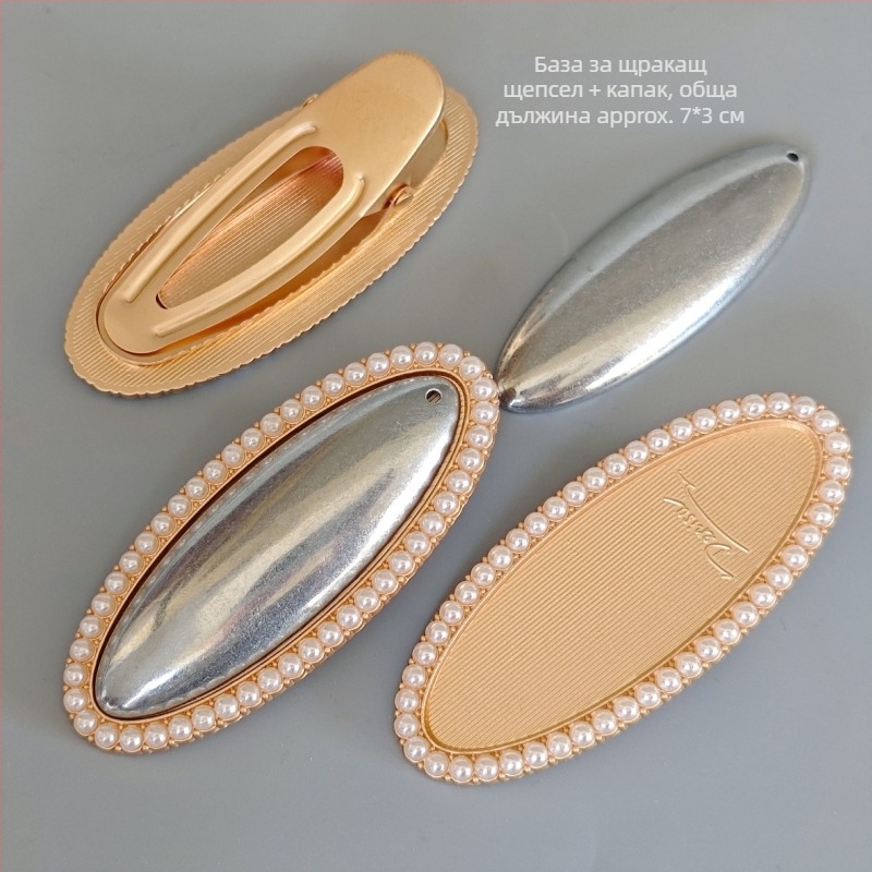 Щипка за коса с цвете от коприна – детски аксесоар в чиноизерски стил, пролет 2025