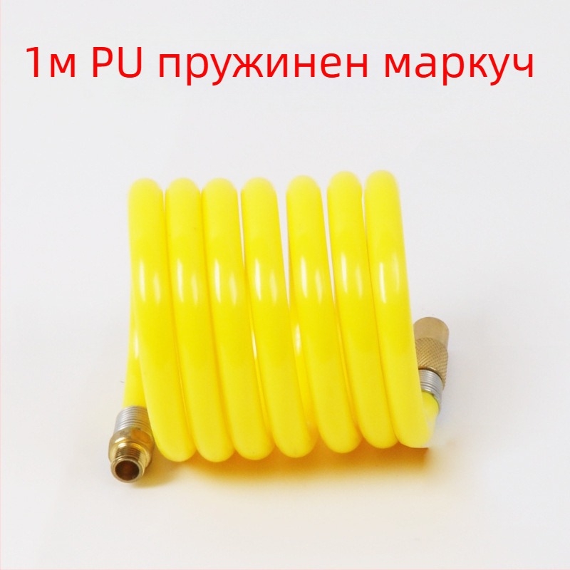 Автомобилна помпа за въздух с удължител на тръбата - Единичен цилиндър, 120W, 45 л/мин, пластмаса + метал, USB зареждане