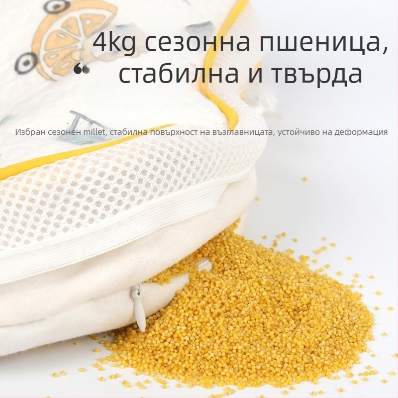 Бебешка възглавничка с форма на морска звезда, ядро от паметна пяна, калъф от химическо влакно, персонализиране; височина под 5 см; тегло до 0,5 кг; подходяща за бебета.