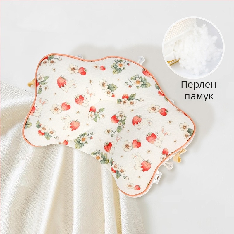 Бебешка възглавничка с форма на морска звезда, ядро от паметна пяна, калъф от химическо влакно, персонализиране; височина под 5 см; тегло до 0,5 кг; подходяща за бебета.