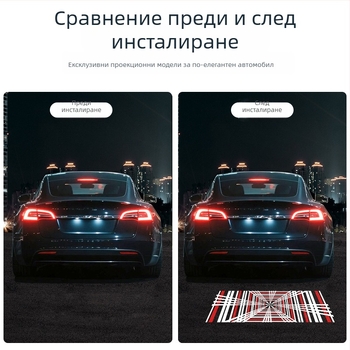 ZhiXin Tesla Model 3/Y проекционна лампа, 12V, LED 5050, 3W, 6500K, живот 80000 ч.