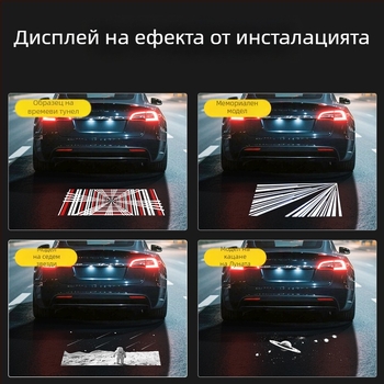 ZhiXin Tesla Model 3/Y проекционна лампа, 12V, LED 5050, 3W, 6500K, живот 80000 ч.