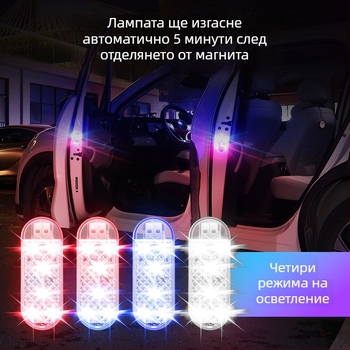 Сензорна светлина за автомобилна врата – ABS, 5V, 0.02A, модел Nl228, код Nl230