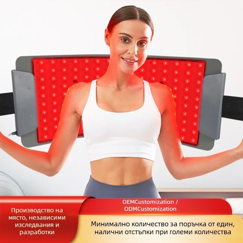 LED терапия с червена светлина — силиконов панел, преносимо, за домашно използване, устройство за лицева маска, IPX0