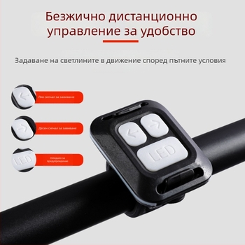 Meilong USB зареждаем комплект велосипедни светлини - предна и задна, водоустойчив