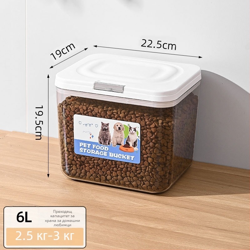 Morino PET контейнер за храна за котки и кучета – влагоустойчив и запечатан