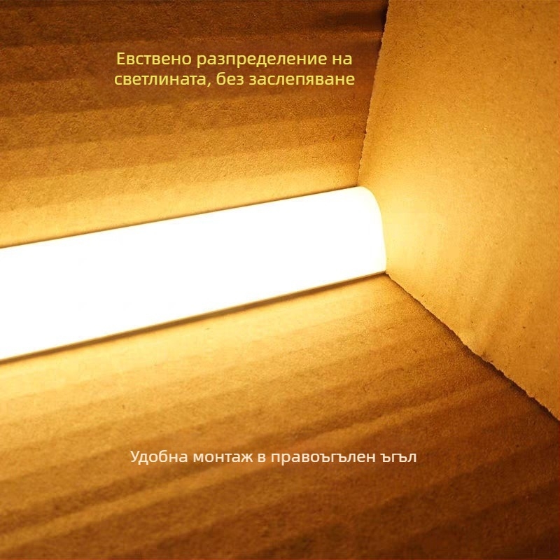 Монокромна гъвкава силиконова LED лента с триъгълна фан‑образна форма, 24V, Sanan Optoelectronics 2835, 120–480 светодиода