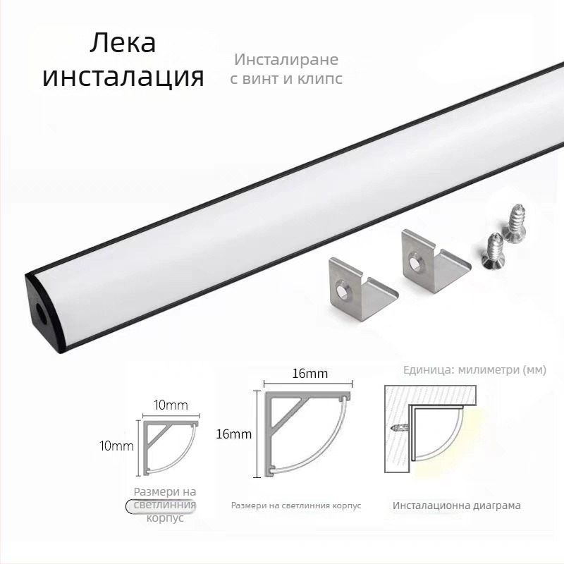 Монокромна гъвкава силиконова LED лента с триъгълна фан‑образна форма, 24V, Sanan Optoelectronics 2835, 120–480 светодиода