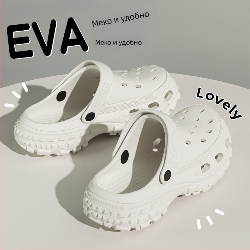 Мъжки сандали – EVA горна част и подметка, затворено носче, дишащи, водоустойчиви, противохлъзгащи, стил Leisure, Baotou, Пролет 2025.