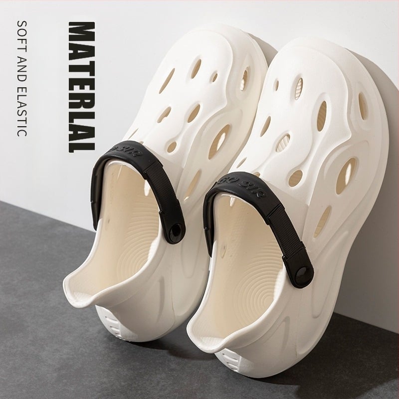 Мъжки сандали – EVA горна част и подметка, затворено носче, дишащи, водоустойчиви, противохлъзгащи, стил Leisure, Baotou, Пролет 2025.