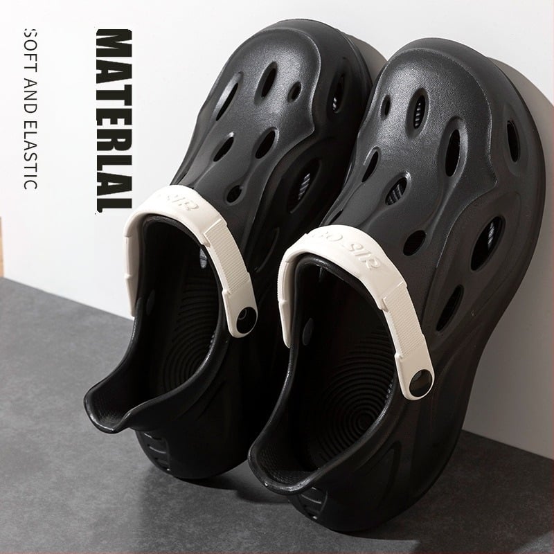 Мъжки сандали – EVA горна част и подметка, затворено носче, дишащи, водоустойчиви, противохлъзгащи, стил Leisure, Baotou, Пролет 2025.