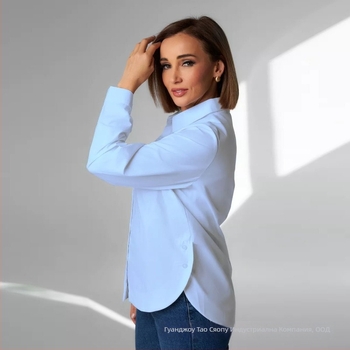 Риза, Slim Fit, 80–90% памук и под 30% полиамид, Стойка яка, Дълги ръкави, Три копчета, Лято 2024