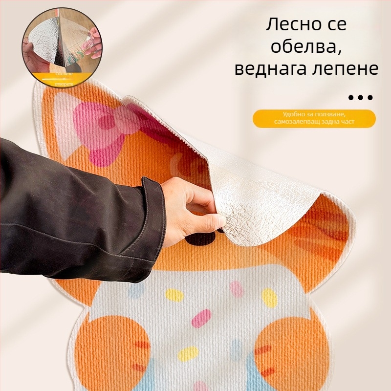 Beifu котешки драскащ стикер за стена, филц, стил карикатура, код 2211, кутия 100 броя