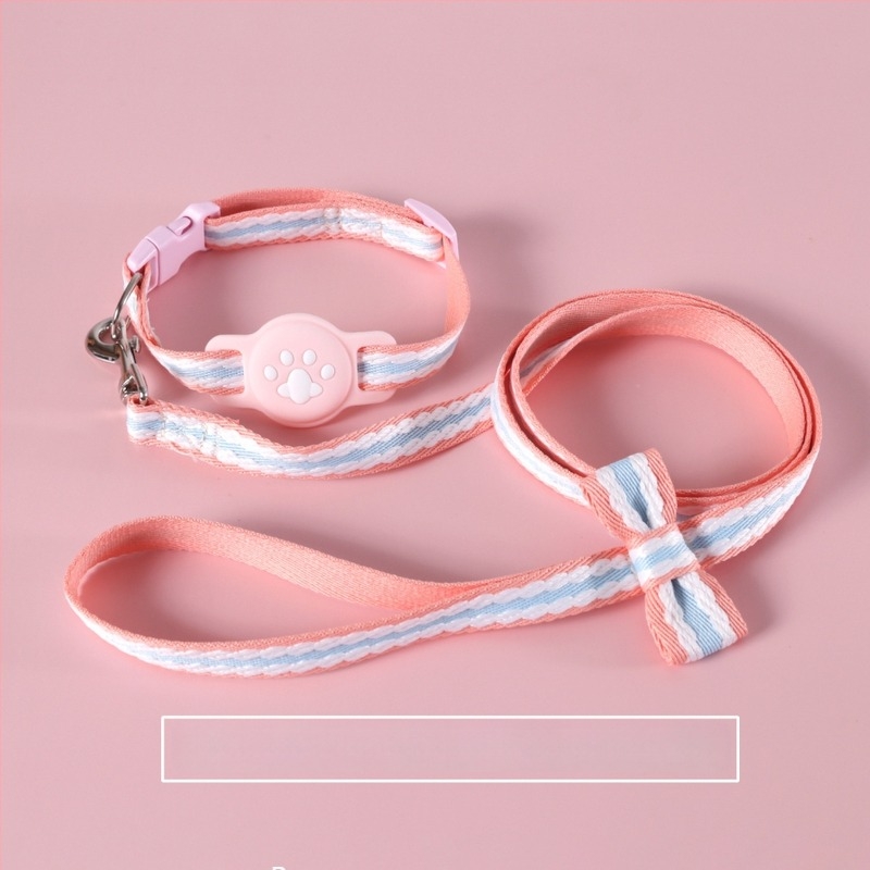 Каишка за проследяване на домашни любимци с предпазен калъф – Bohan, карикатурен стил, плат, универсална съвместимост