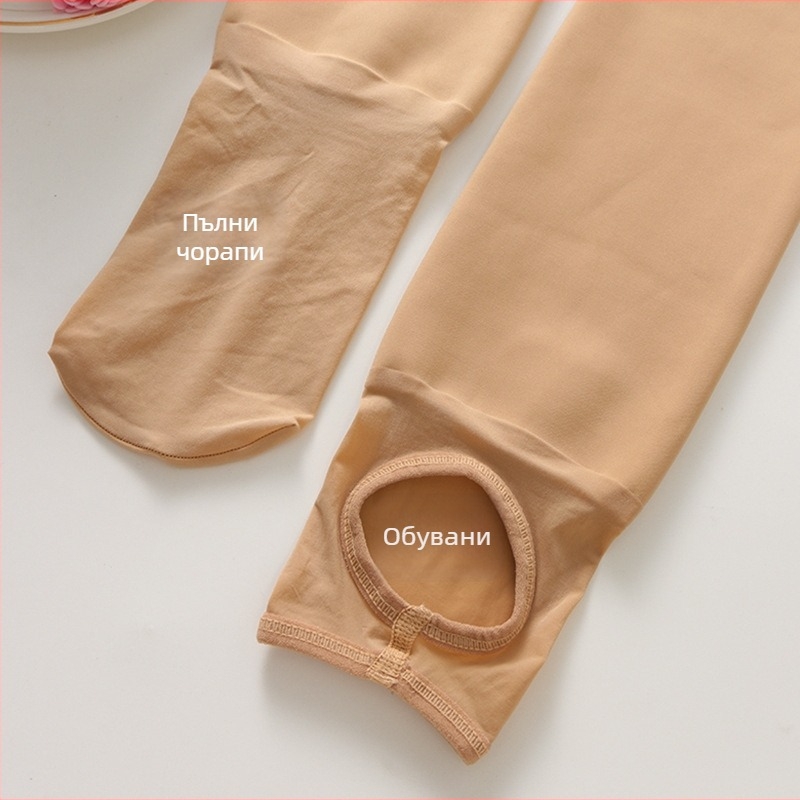 Дамски флисови легинги Nylon-Spandex, средна плътност, висока еластичност, дължина 9/10, едно парче, поддържат топло, зима 2025