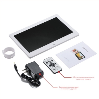 Цифрова фоторамка за реклама – 1024×600, HD LED LCD, поддържа музика и видеоклипове, SD/USB/TF, 16:9