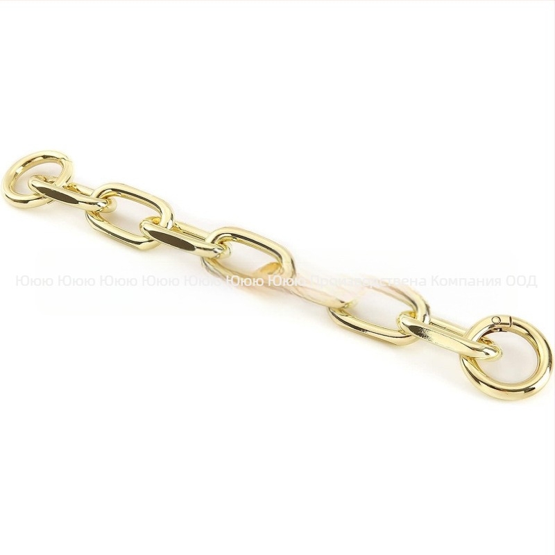 Верижна презрамка за чанти – сваляща се, разширяема, алуминиева, електроплатирана