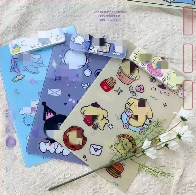 Пластмасов клипборд с щипков механизъм, дизайн на куче с карикатура, модел TC-BJ-107, марка Tuo Chuang, дебелина на плочата 2,1 мм