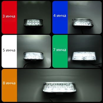 LED светлина за работа с широк ъгъл за камиони и офроуд автомобили, 12/24V, 30W, 15000 lm, 3000K, алуминиева сплав