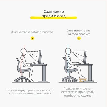 Табуретка за крака, дървена, японски стил, многофункционална, за деца, възрастни и пенсионери