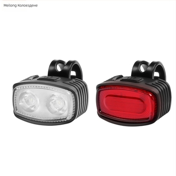 Комплект светлини за велосипед: предна и задна светлина, висока яркост LED, за MTB и колоездене на открито, марка Meilong