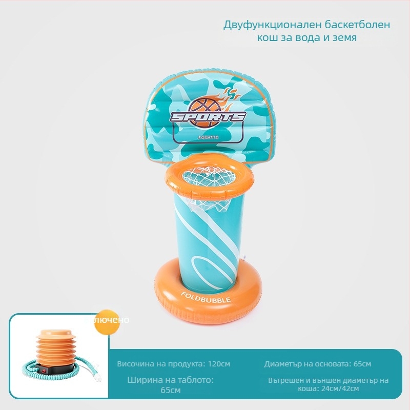 Надуваема пързалка за басейн – антипреобръщане, PVC, марка Mumu Fish, модел Inflatable Slide, предназначена за забавления на място и водни спортове