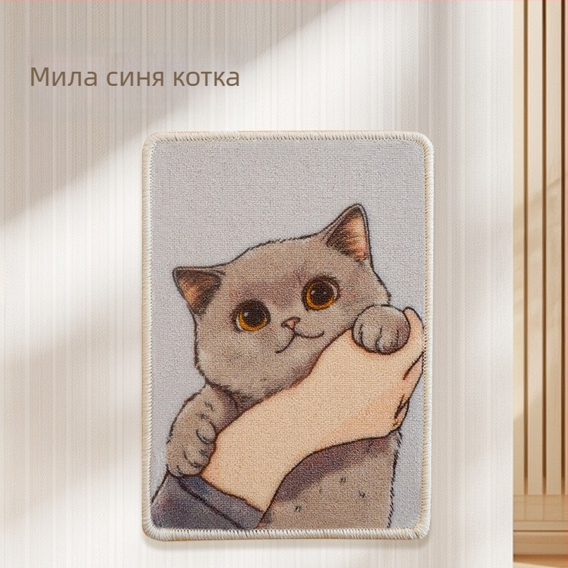 Котешка дъска за драскане, вертикално стенно монтирана – издръжлива, защита на дивана, играчка за острене на нокти