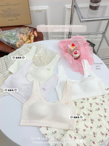 Двуетапен спортен бюстгальтер за момичета през пубертета – училищна възраст, удароустойчив дизайн, вискоза 74,3%