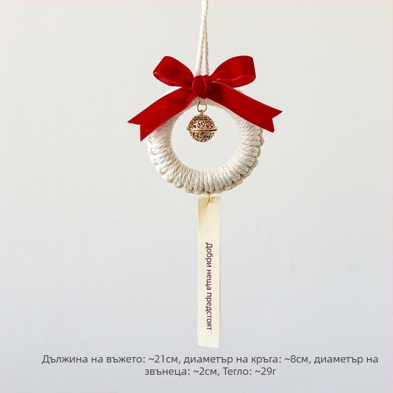 Nuchi Новогодишно звънче украса с благословителен символ и зодиакален мотив, мини висяща висулка за пролетния фестивал
