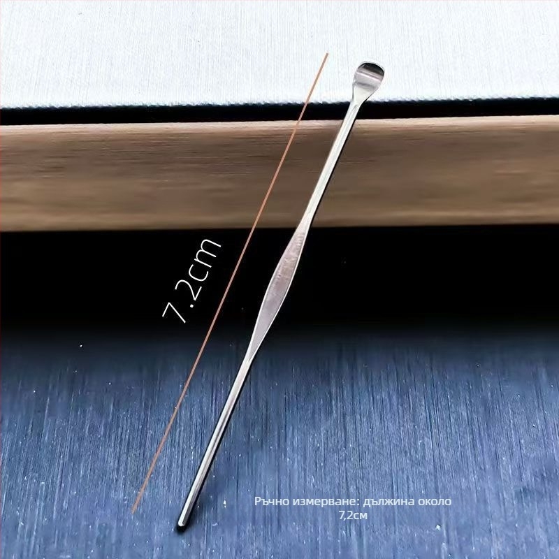 Комплект неръждаеми лъжички за уши за премахване на ушна сяра – унисекс инструмент за почистване на уши, без светлина