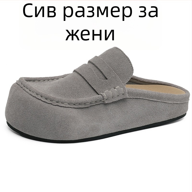 Мъжки обувки на платформи с дебела подметка за повишаване на височината, горна част от велур, гумена подметка, обувки без връзки, casual стил, модел 92286