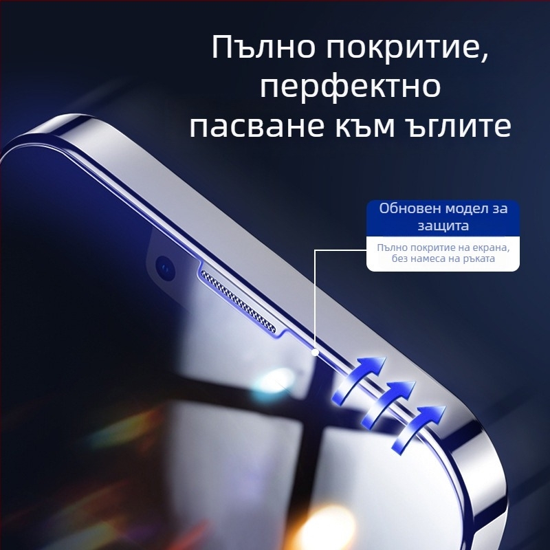 KAAPII закалено стъкло – протектор за предния дисплей на iPhone 14 Pro Max – HD, непълен екран