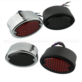 LED задно светло за електрически превозни средства, универсално овално, 12V, спирачково и предупредително осветление, марка Flying