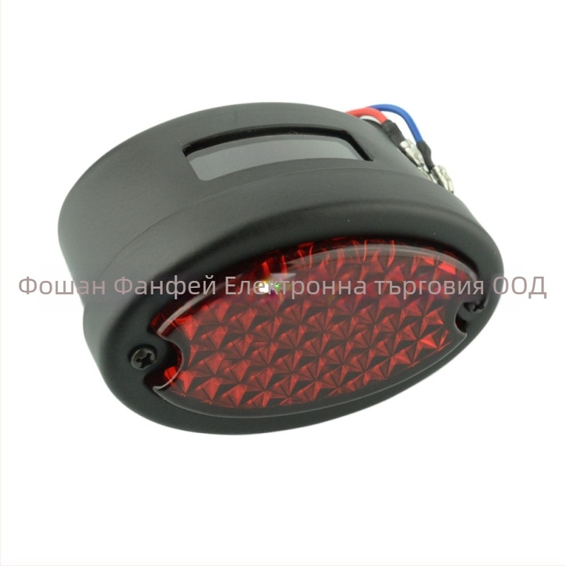 LED задно светло за електрически превозни средства, универсално овално, 12V, спирачково и предупредително осветление, марка Flying