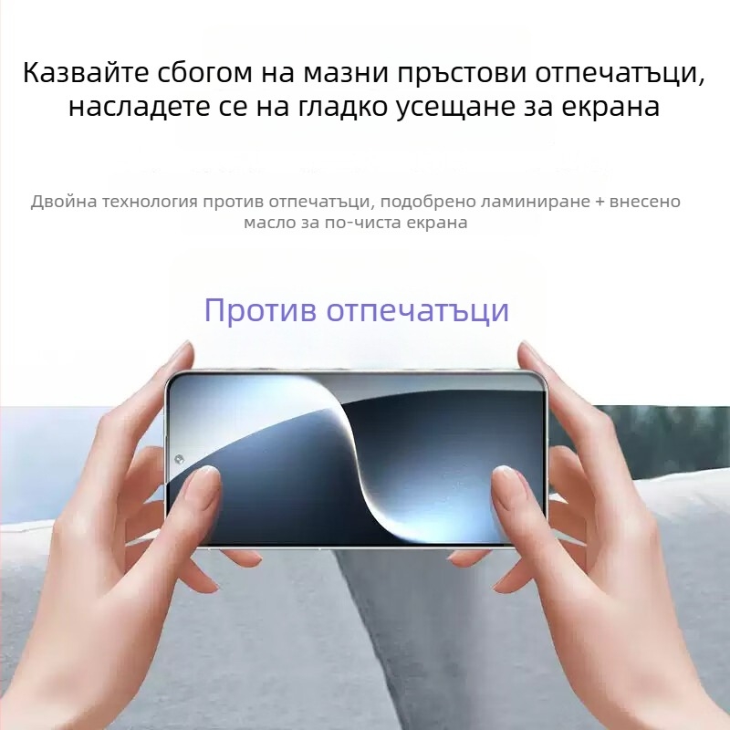 Закалено стъкло за протектор на предния екран за iPhone 13 Pro/14 Pro/14 Pro Max с HD, Anti-Spy, Anti-Drop, Anti-Explosion