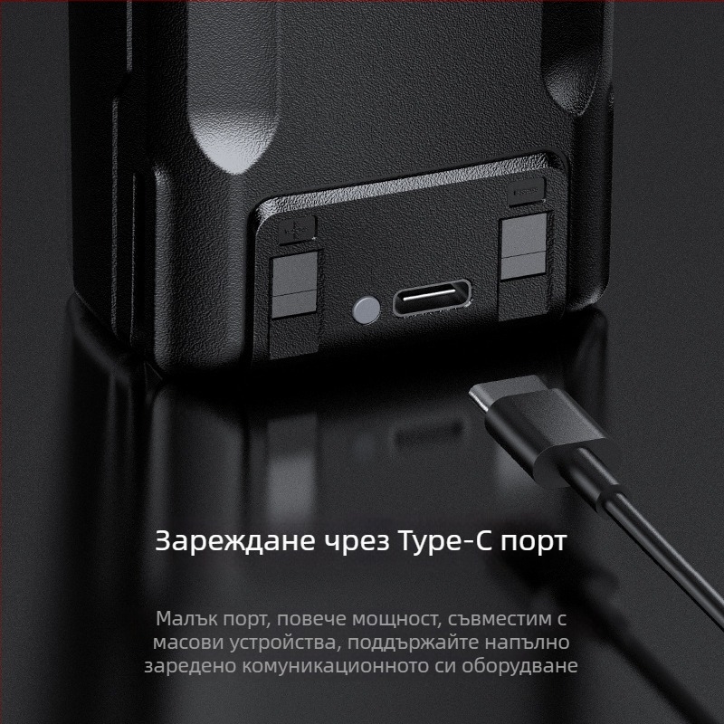 Рация Baofeng BF-1909, ръчна радиостанция, 400-470 MHz, 10 W, 16 канала, 5-10 км, 2800 mAh Li-ion