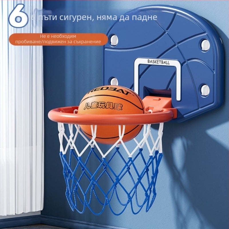 Antelope детска безшумна баскетболна врата – стенен монтаж, регулируема височина, за вътрешно и външно ползване
