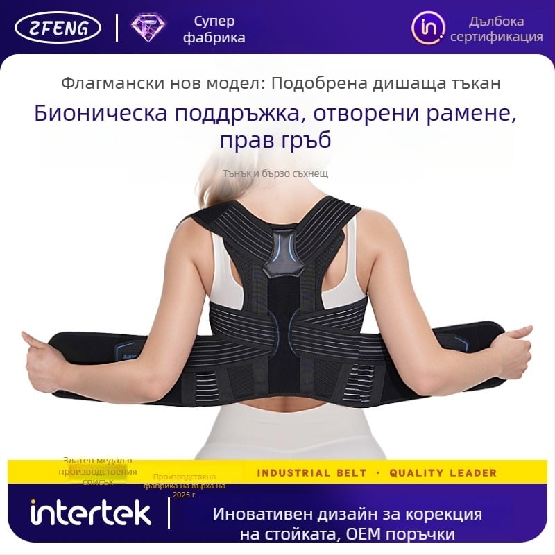 Коректор за стойка за гръб, кръст и рамене с лумбална опора (Марка Mount Everest; Материал Друг; За възрастни; Категория: Защита на кръста)