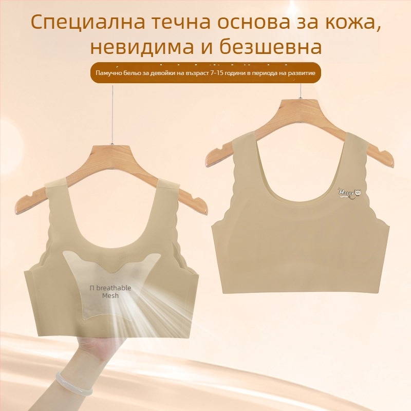 Детски комплект долни дрехи за момичета: потник и сутиен от найлон с 72% найлон и 28% еластан, за деца над 8 години, сезон лято 2025, Ниво на сигурност Class A