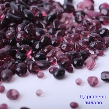 Аквариумни пейзажни камъни – пясък за дъното с стъклено дъно, 25 кг опаковка, 250 g на партида, марка Huaying