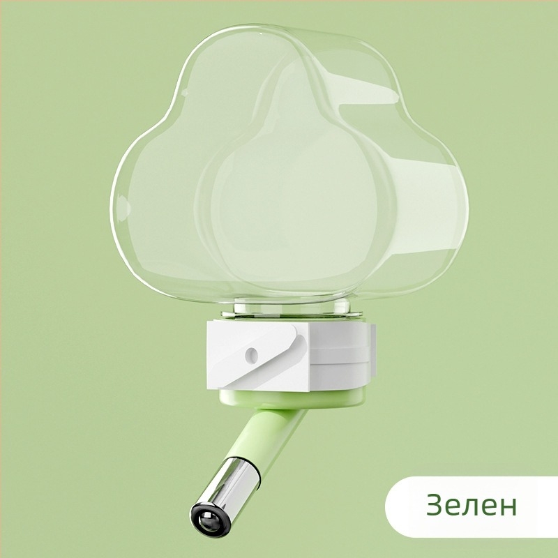 Хамстер водна бутилка с въртяща се топка за пиене, автоматична, висока прозрачност, без протичане (Материал: ПП+PC+неръждаема стомана; Произход: Шандонг; Марка: Chengxi; Номер на продукта: Cloud Water Bottle)